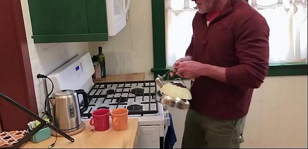  FamilyDick - Caring Stepgrandpa Fucks A Boy In The Kitchen